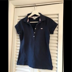 Vineyard vines women’s navy blue polo XS